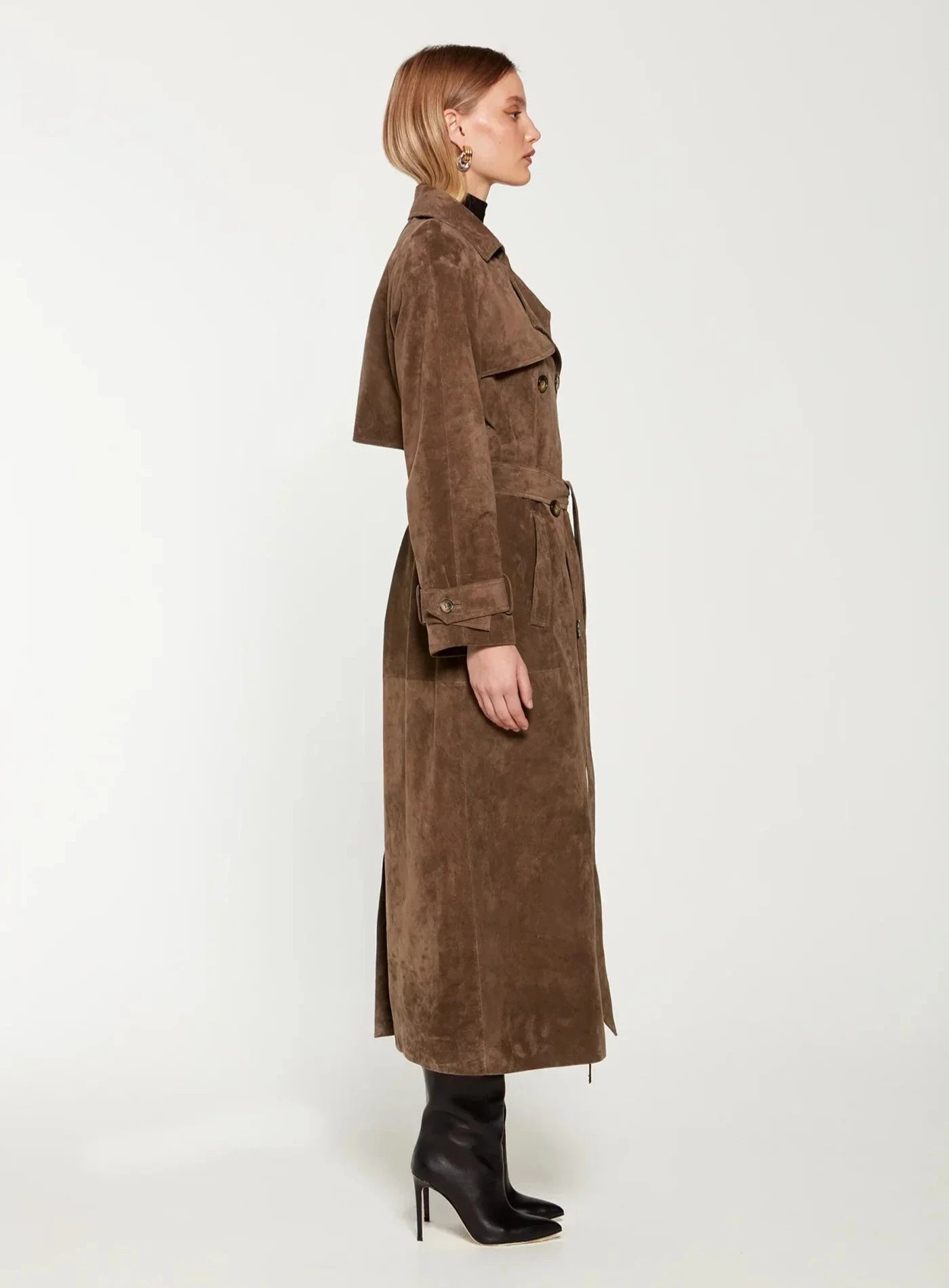 Kelly™ | Suede Trenchcoat