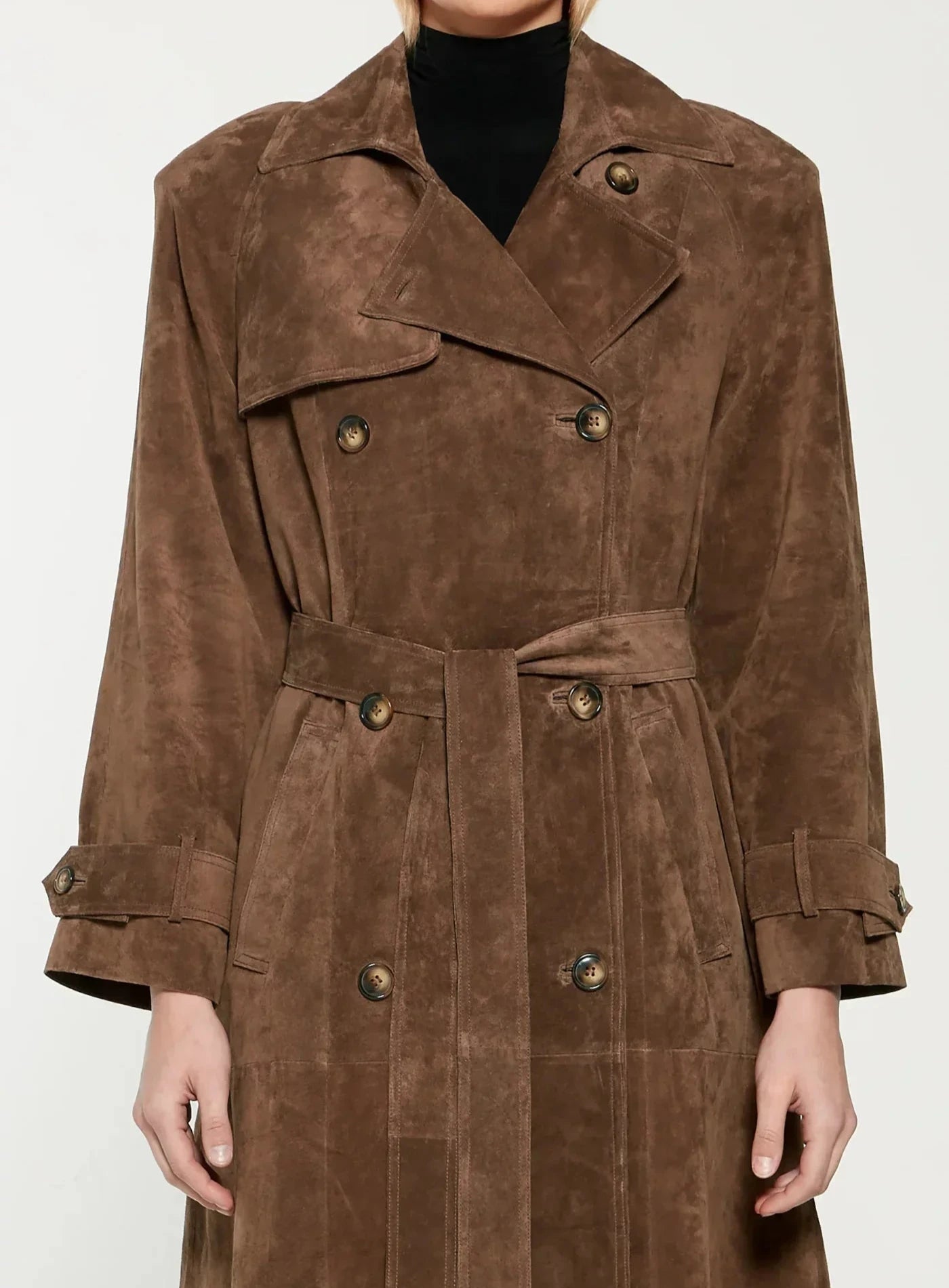 Kelly™ | Suede Trenchcoat