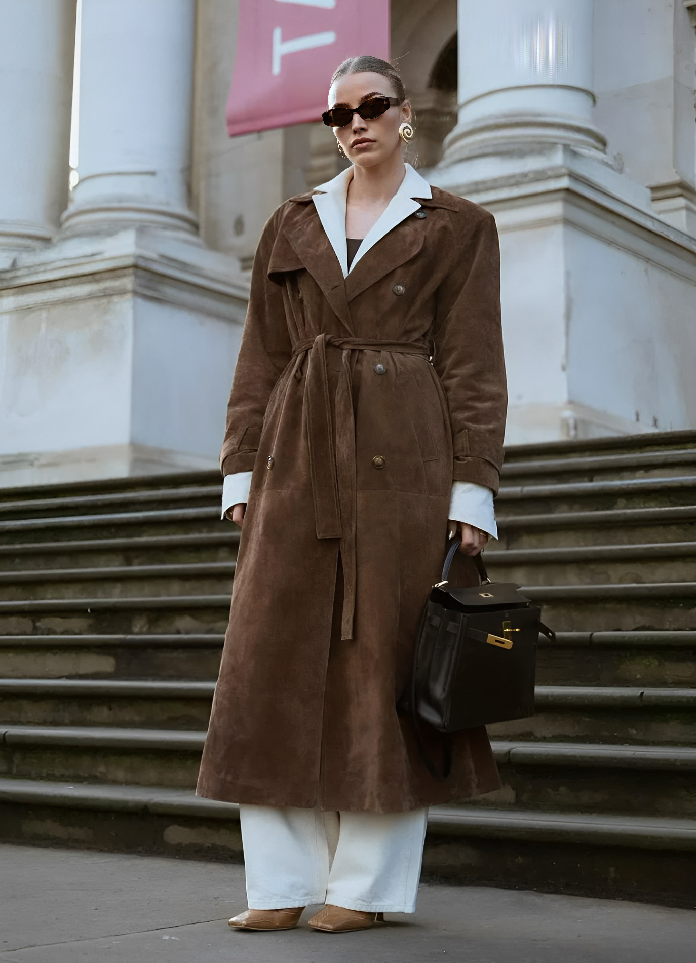 Kelly™ | Suede Trenchcoat